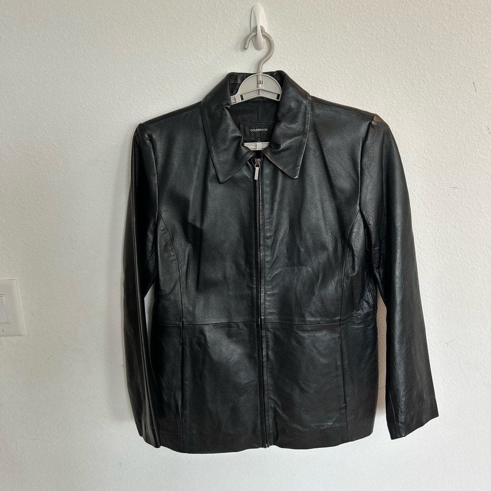 Colebrook Women’s Black Leather Jacket

Size L